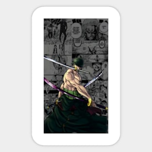 roronoa zoro sword one piece anime manga Sticker